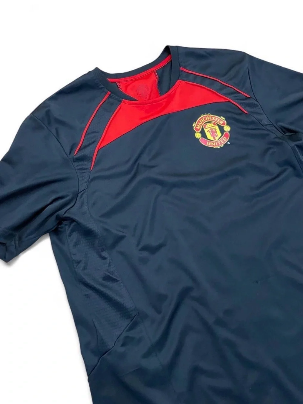 adidas Navy and Red Manchester United Training Jersey
